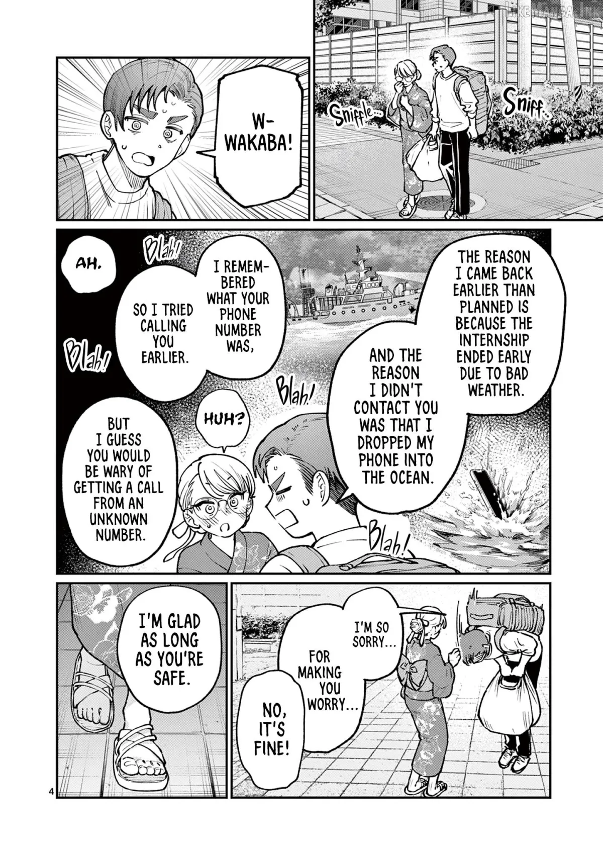 The Blue Love at the Wakaba Household Chapter 46 page 4 - 