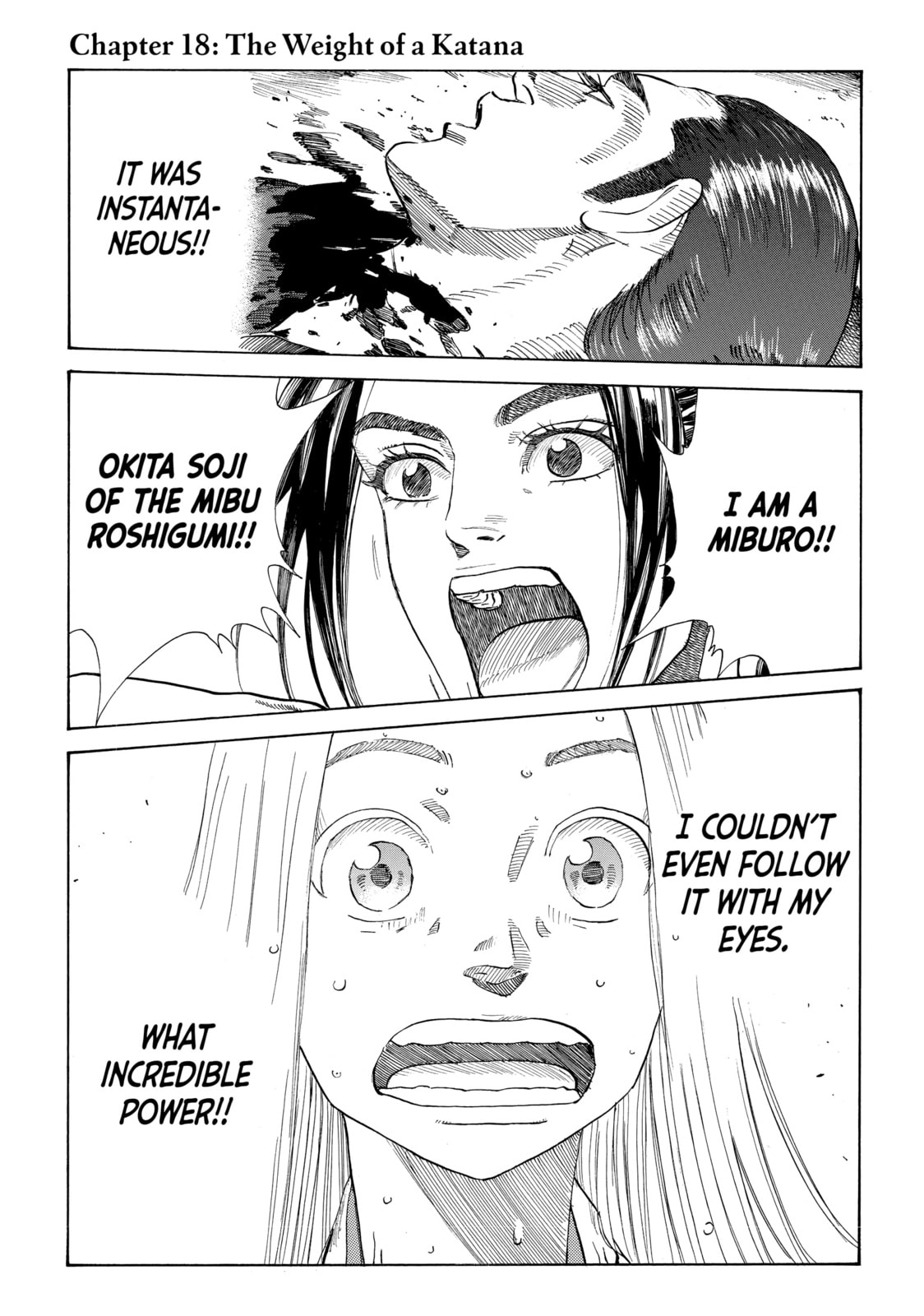 The Blue Wolves of Mibu Chapter 18 page 1 - 