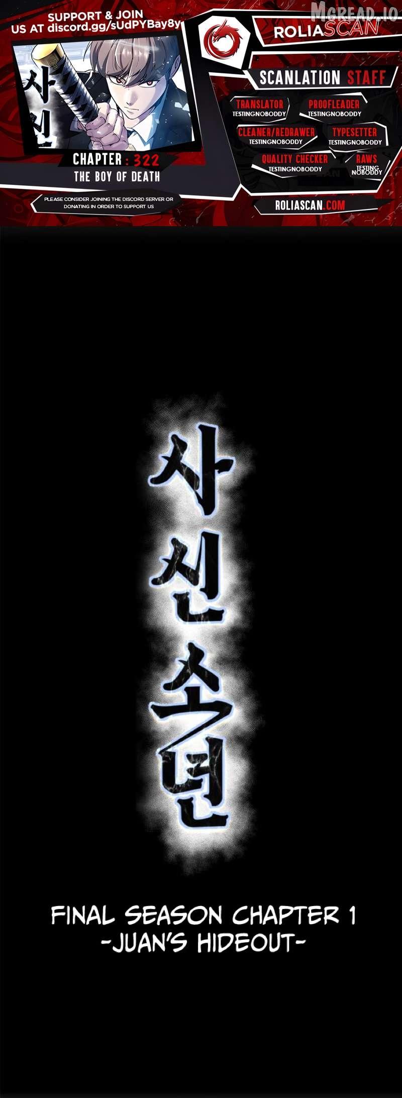The boy of death Chapter 322 page 1 - 