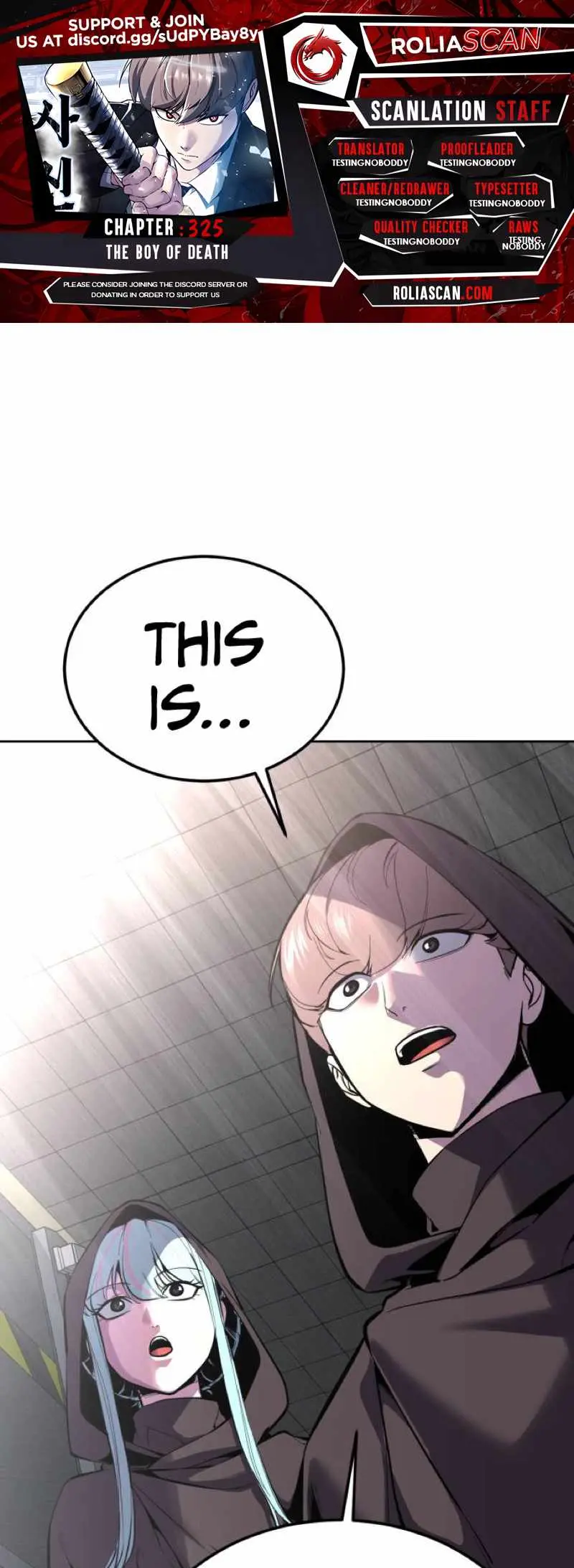The boy of death Chapter 325 page 1 - 