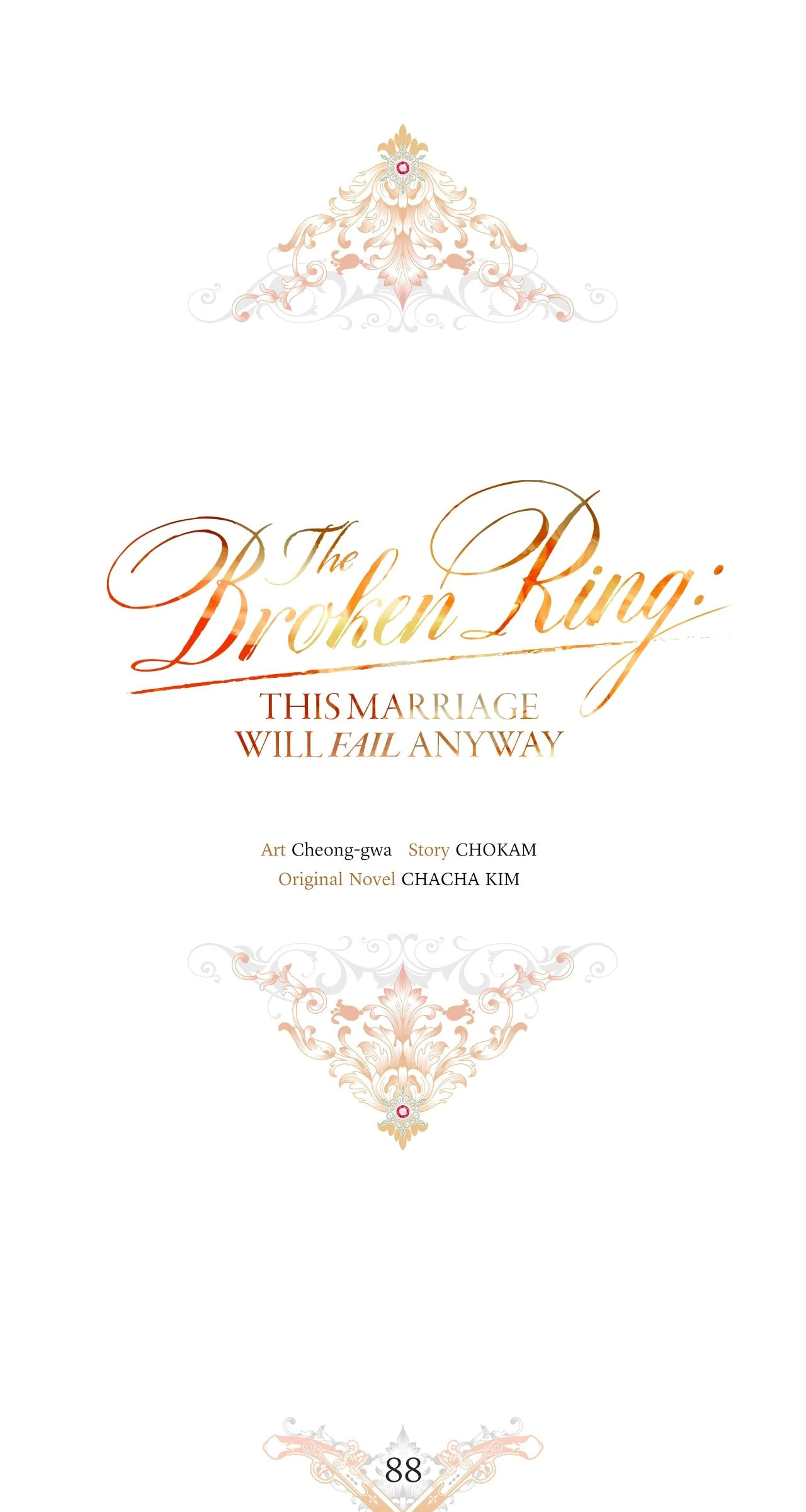 The Broken Ring: This Marriage Will Fail Anyway Chapter 88.1 page 36 - 