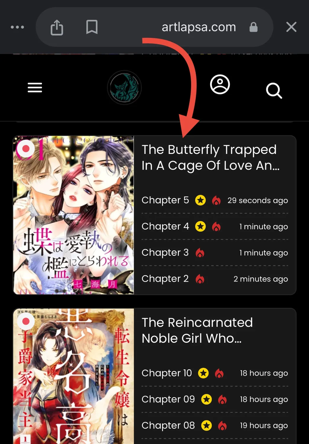 The butterfly trapped in a cage of love and obsession Chapter 2 page 1 - 