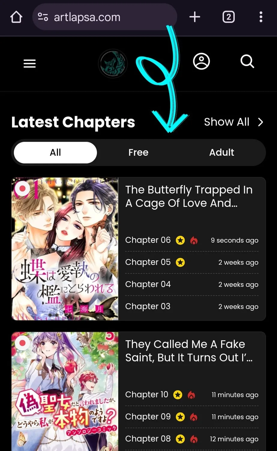 The butterfly trapped in a cage of love and obsession Chapter 3 page 1 - 