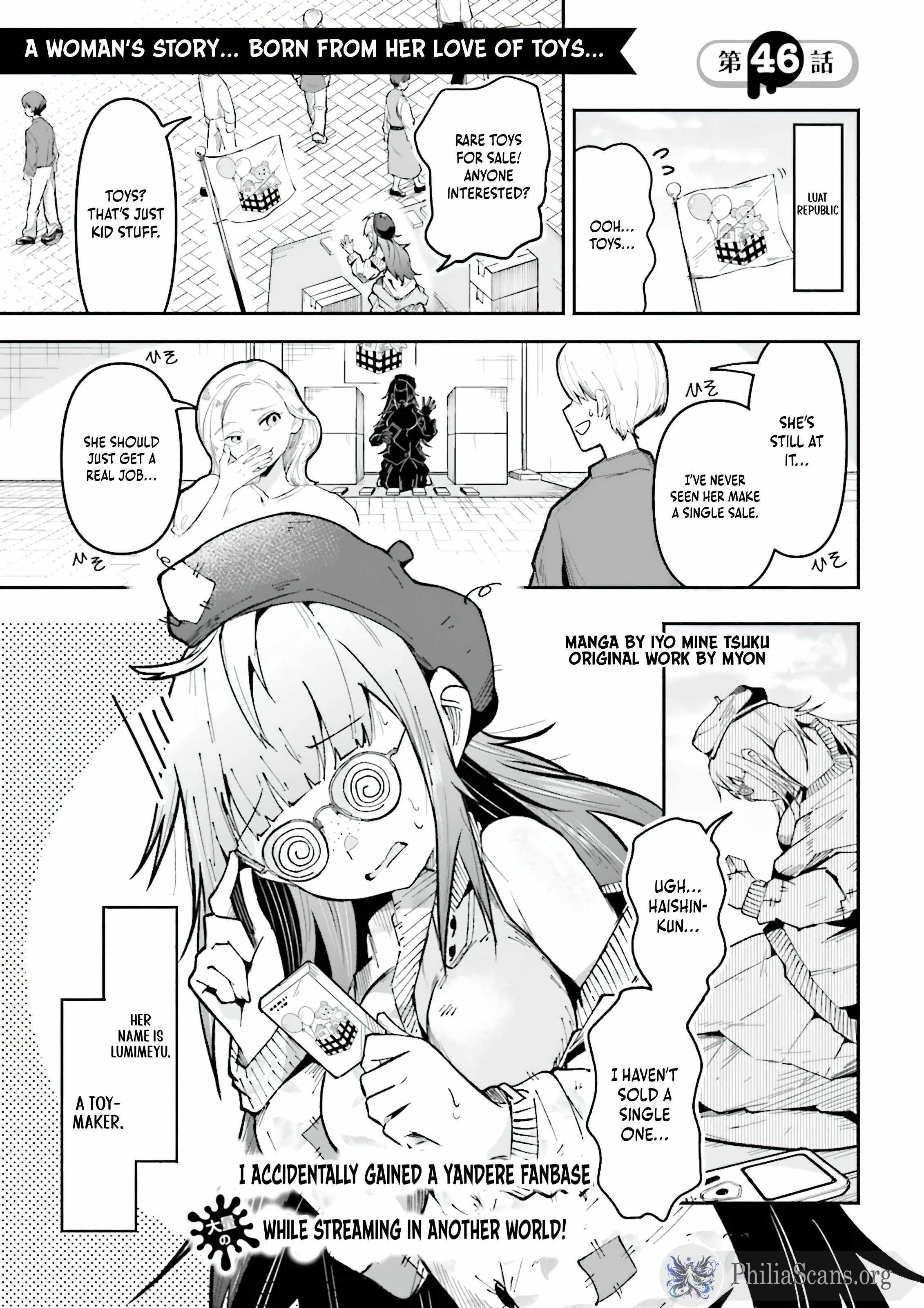 The Case In Which Streaming In Another World Led To The Creation Of A Massive Yandere Following Chapter 46.1 page 2 - 