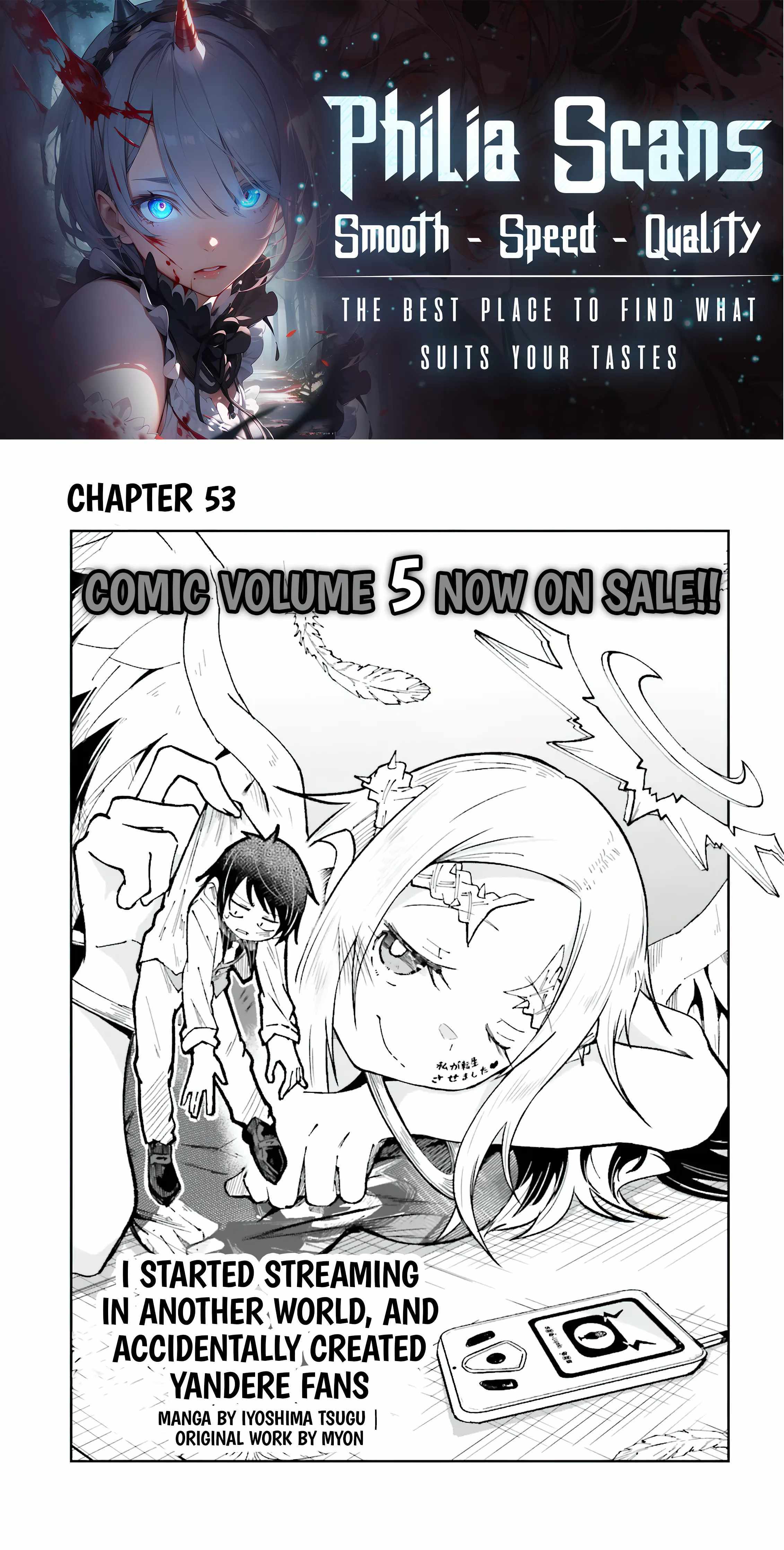 The Case In Which Streaming In Another World Led To The Creation Of A Massive Yandere Following Chapter 53 page 1 - 