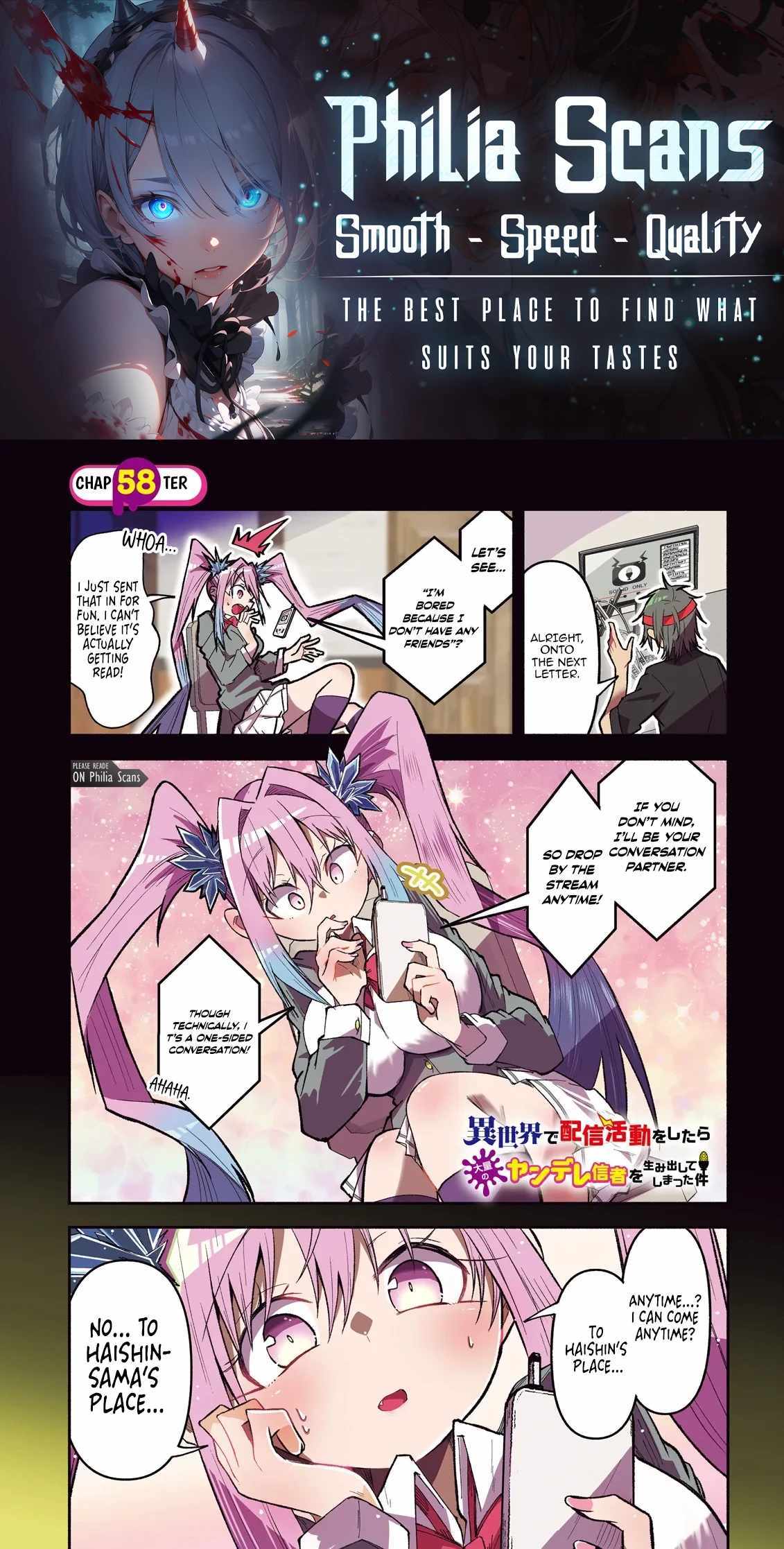 The Case In Which Streaming In Another World Led To The Creation Of A Massive Yandere Following Chapter 58 page 1 - 