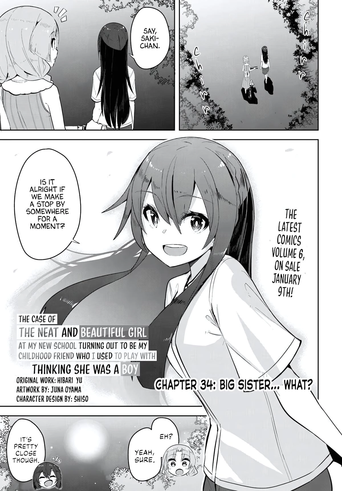 The Case of the Neat and Beautiful Girl at My New School Turning Out to Be My Childhood Friend Who I Used to Play with Thinking She Was a Boy Chapter 34 page 1 - 