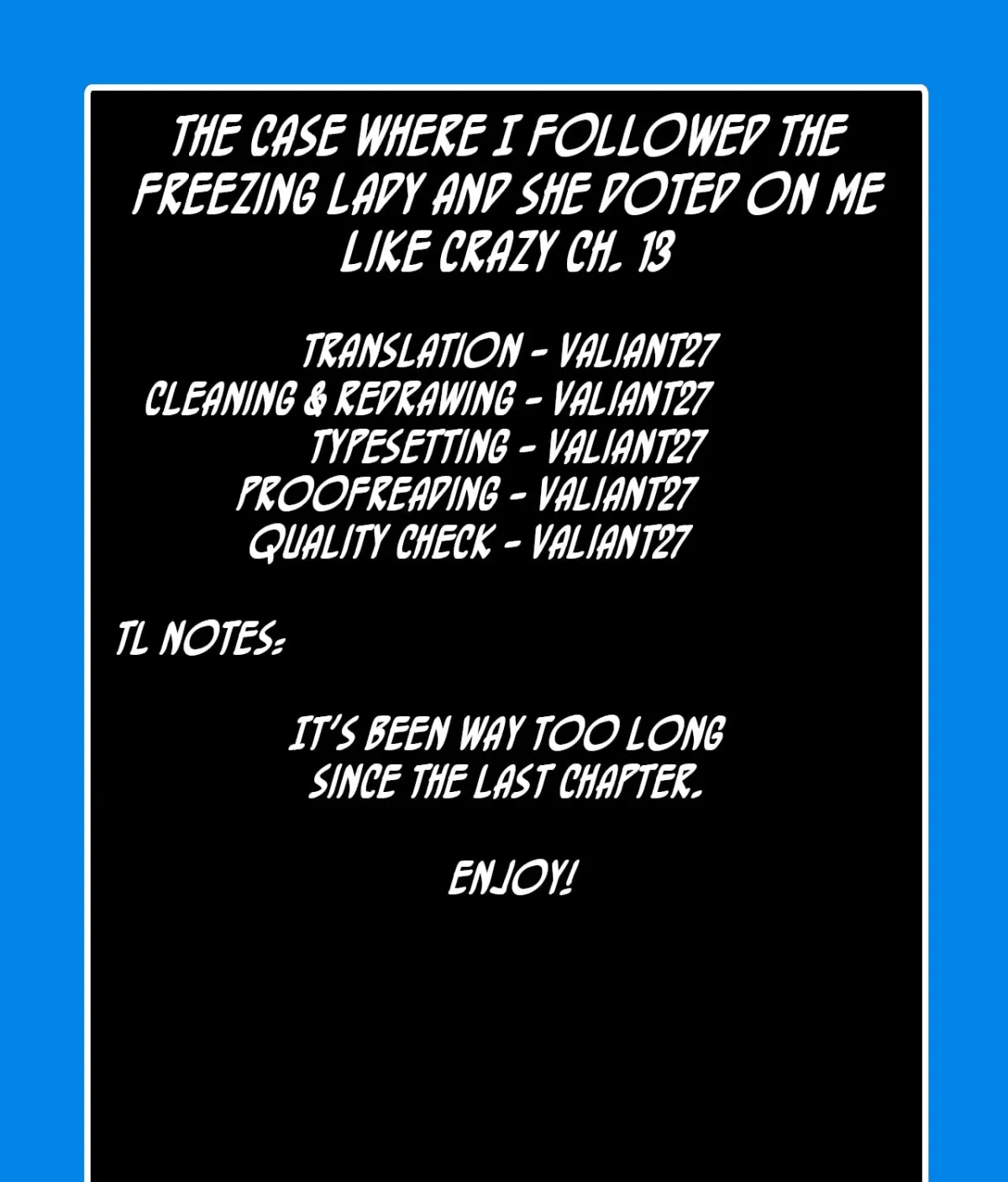 The Case Where I Followed the Freezing Lady and She Doted on Me Like Crazy Chapter 13 page 29 - 
