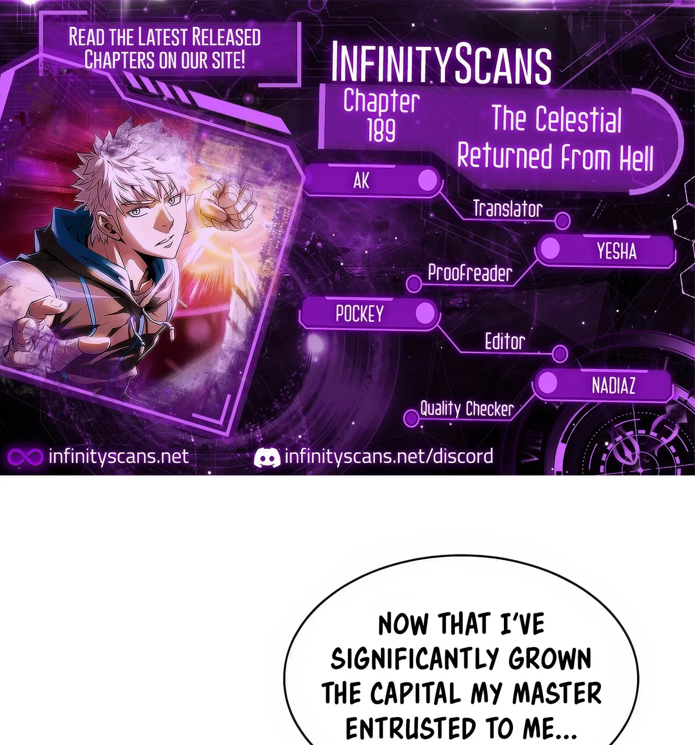 The Celestial Returned from Hell Chapter 189 page 1 - 