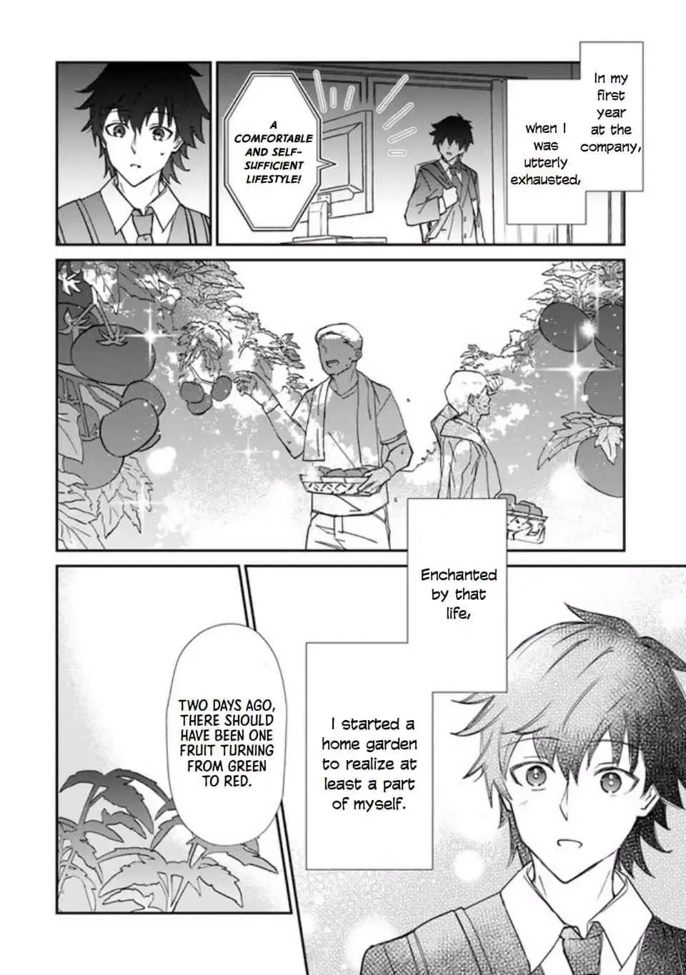 The Cheat Vegetable Garden of a Reincarnated Company Salaryman: Making Full Use of My All-Purpose Skills and Handy Fairy Messenger, I Found Myself With the Largest Production Base on the Continent! Chapter 1 page 6 - 