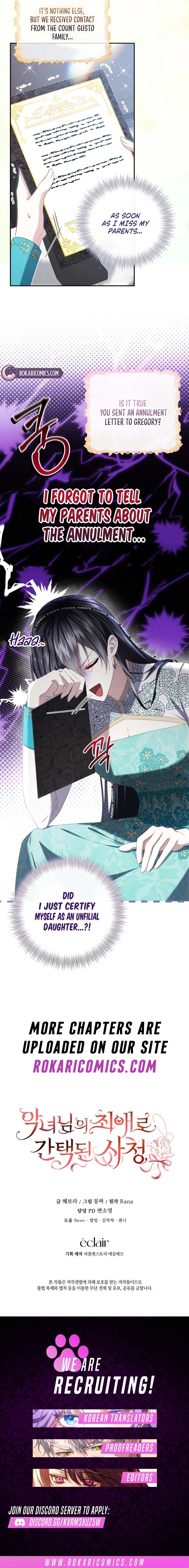 The Circumstances of Being Chosen as the Villainess