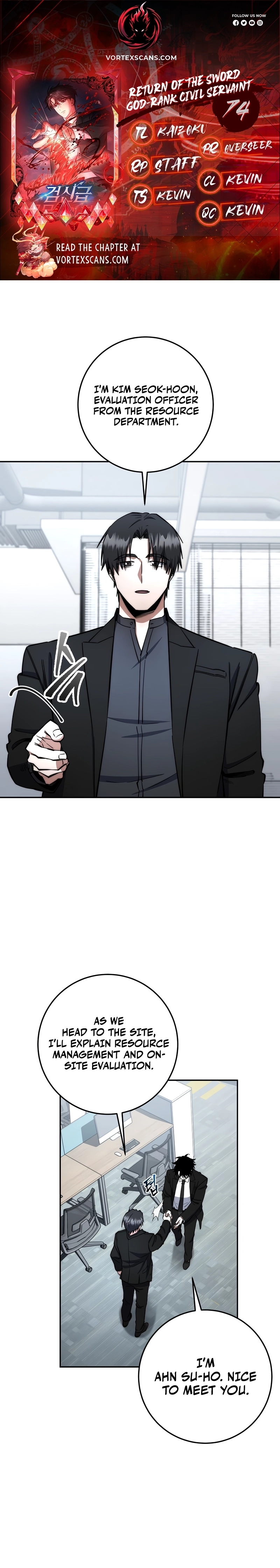The Civil Servant of the Sword Returns Chapter 74 page 1 - 