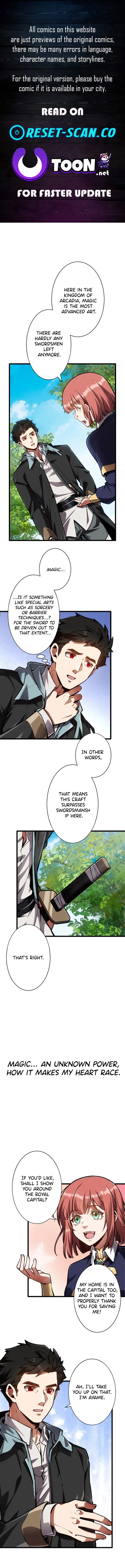 The Cursed Blade in a Magic‑Ruled World A Samurai Reborn in a Magic‑Supremacist Isekai Dominates with the Scorned Art of the Sword Chapter 2 page 1 - 