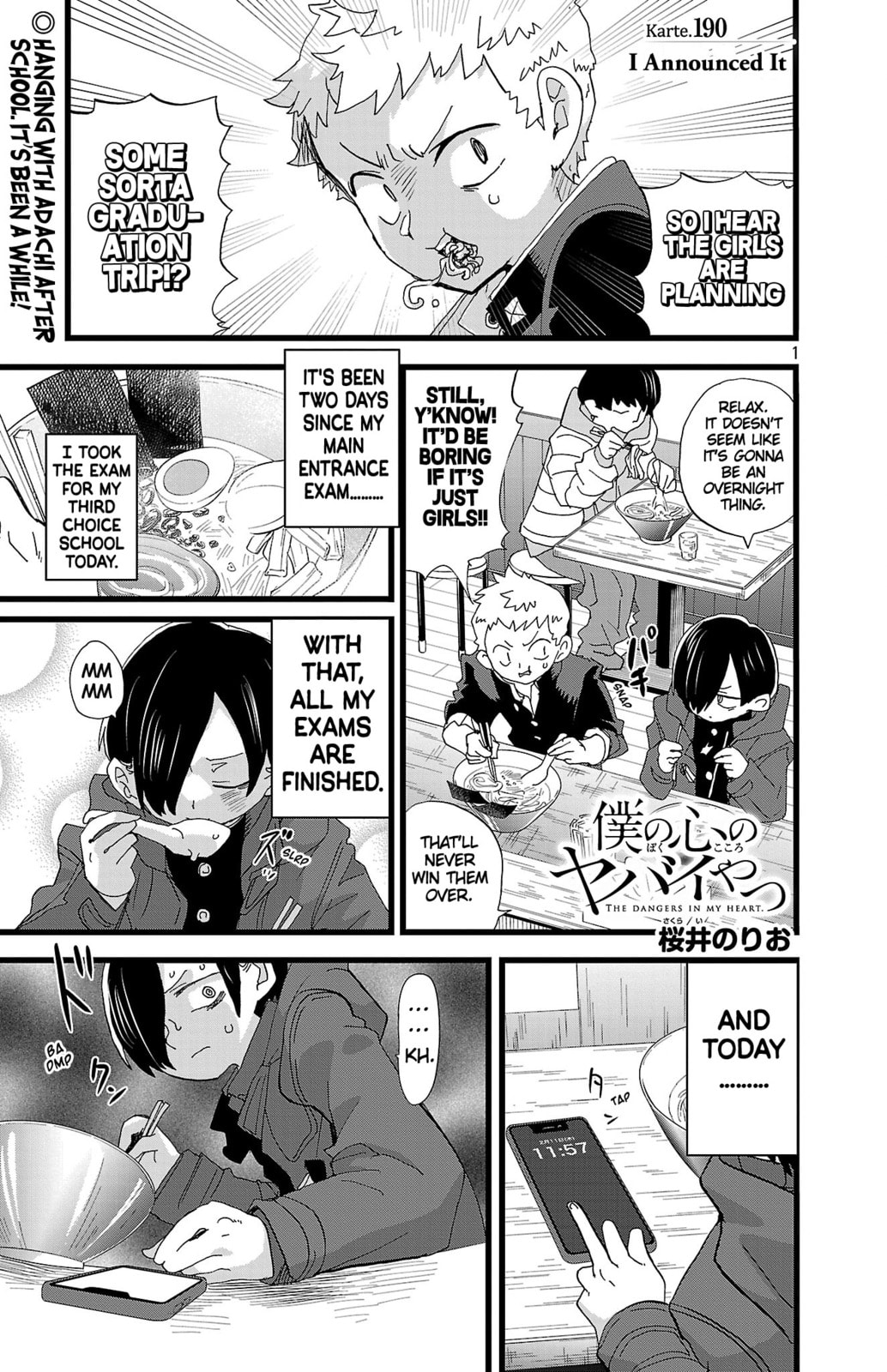 The Dangers in My Heart Chapter 190 page 2 - 