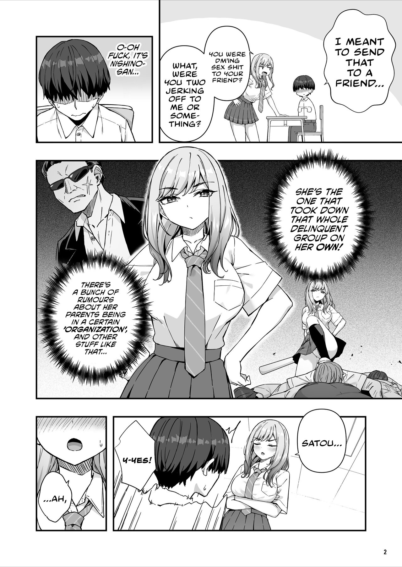 The Delinquent Gyaru That I Fantasize About Found Out! Chapter 1 page 3 - 