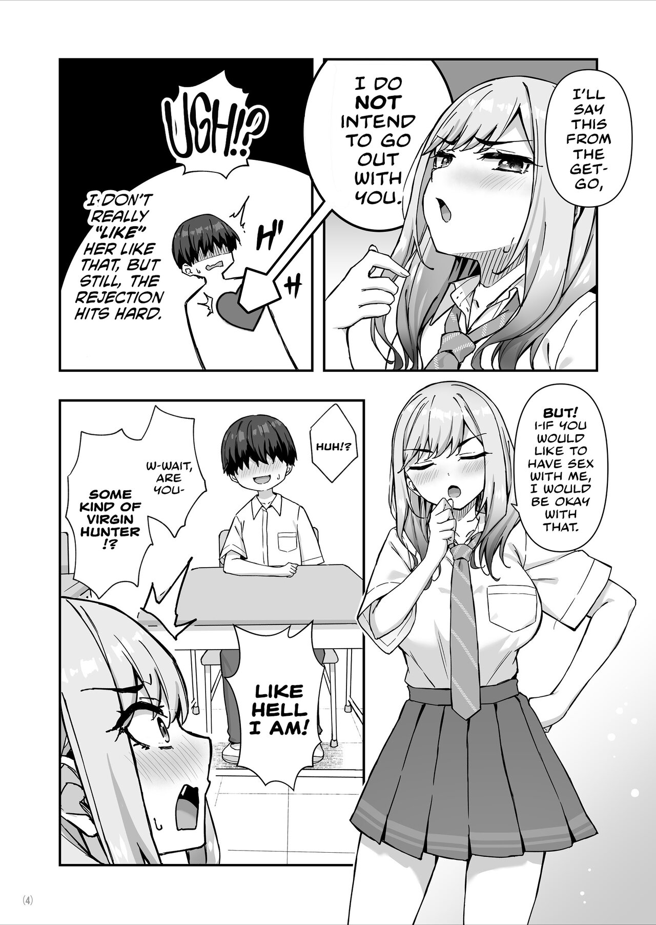 The Delinquent Gyaru That I Fantasize About Found Out! Chapter 1 page 5 - 