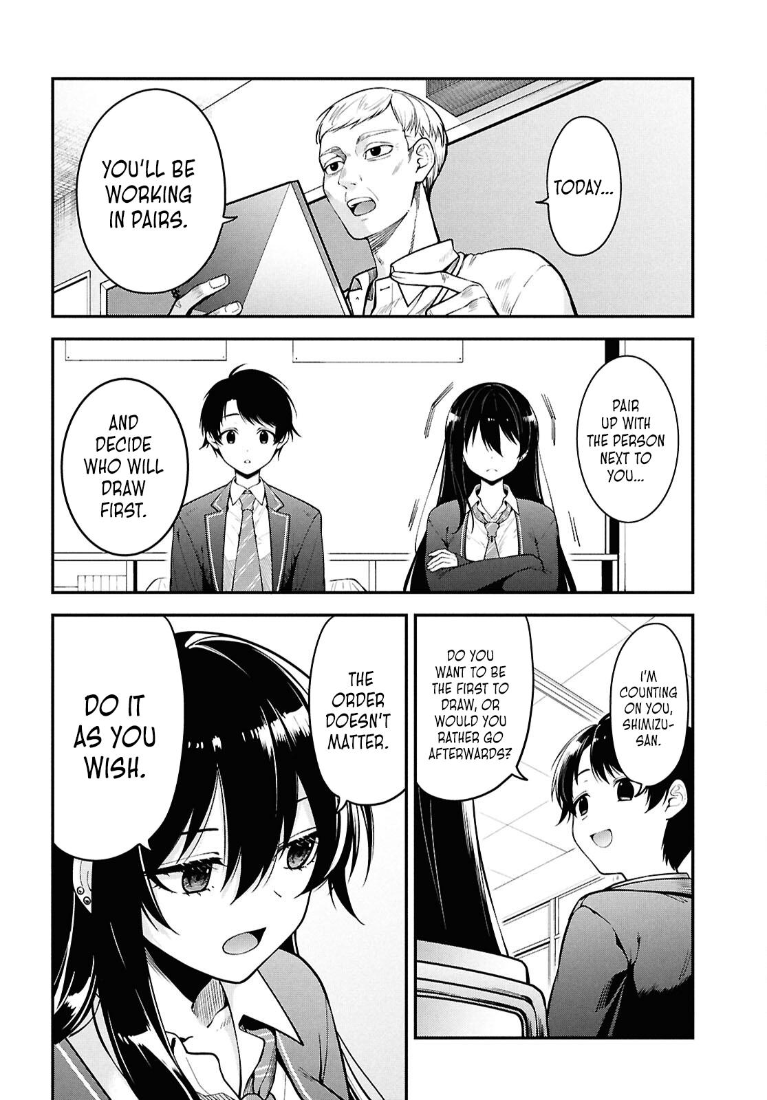 The Delinquent Shimizu-san Sitting Next to Me Has Dyed Her Hair Black Chapter 1 page 13 - 