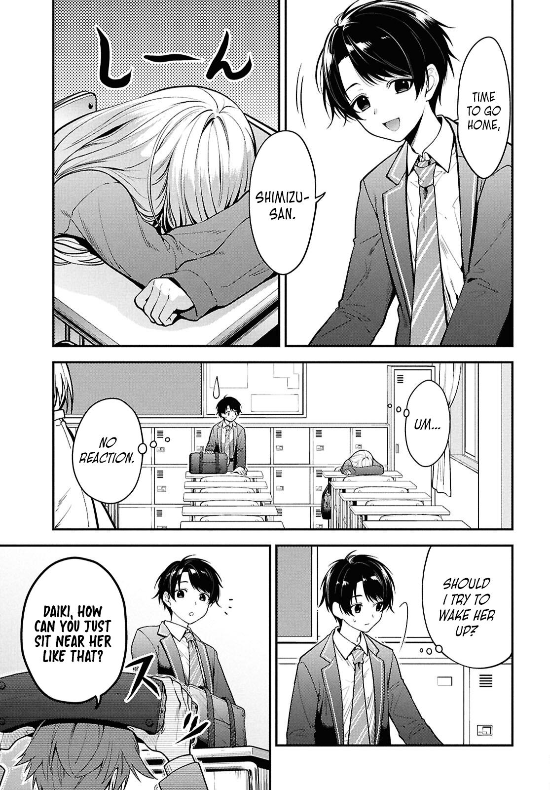 The Delinquent Shimizu-san Sitting Next to Me Has Dyed Her Hair Black Chapter 1 page 3 - 