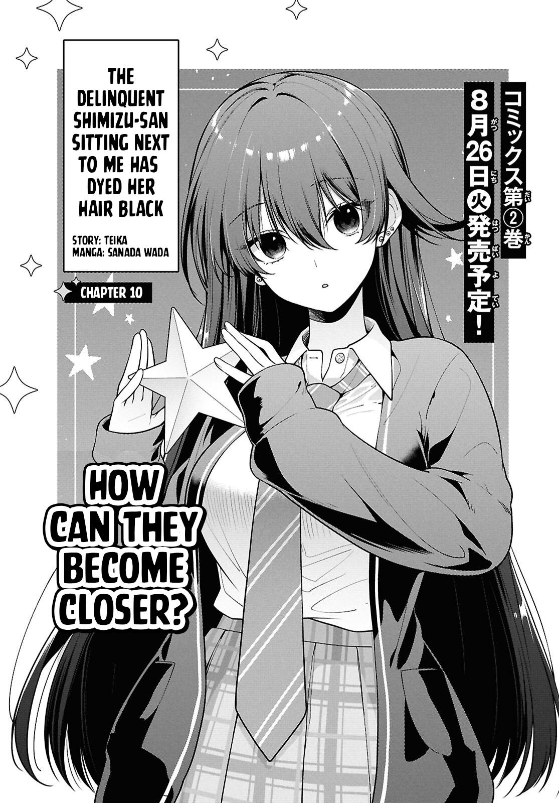 The Delinquent Shimizu-san Sitting Next to Me Has Dyed Her Hair Black Chapter 10.1 page 7 - 