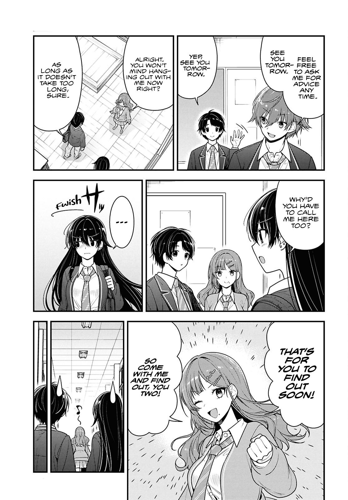 The Delinquent Shimizu-san Sitting Next to Me Has Dyed Her Hair Black Chapter 10 page 14 - 