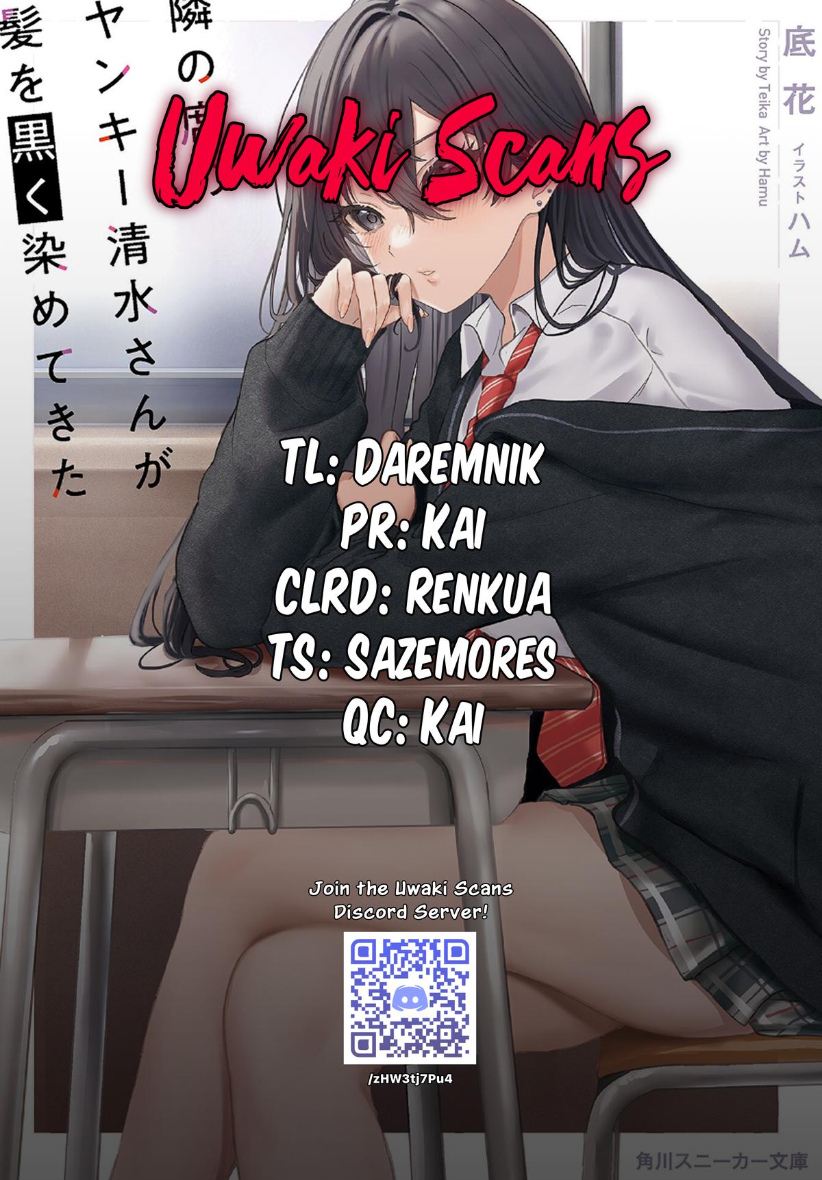 The Delinquent Shimizu-san Sitting Next to Me Has Dyed Her Hair Black Chapter 13 page 34 - 