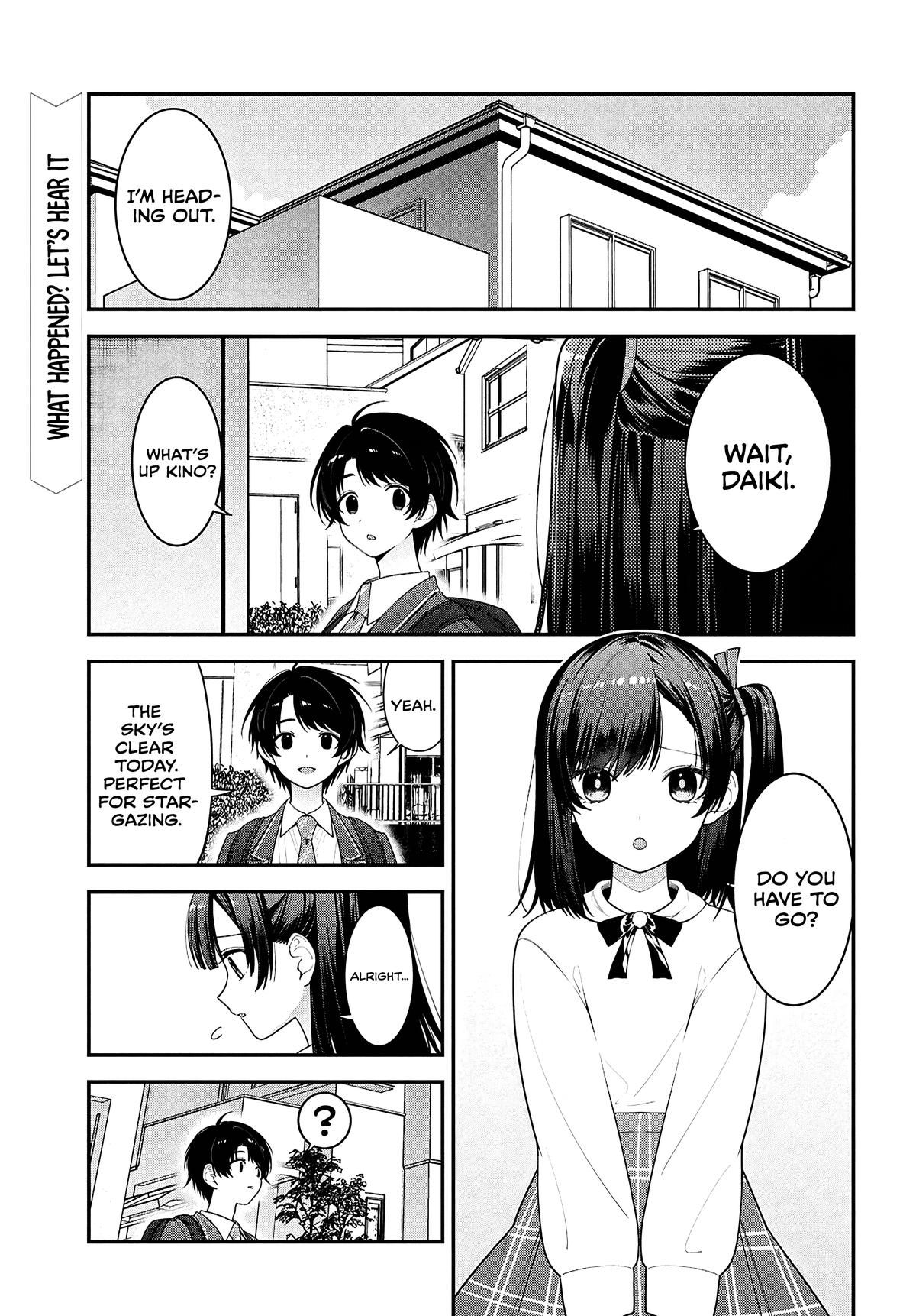 The Delinquent Shimizu-san Sitting Next to Me Has Dyed Her Hair Black Chapter 14 page 1 - 