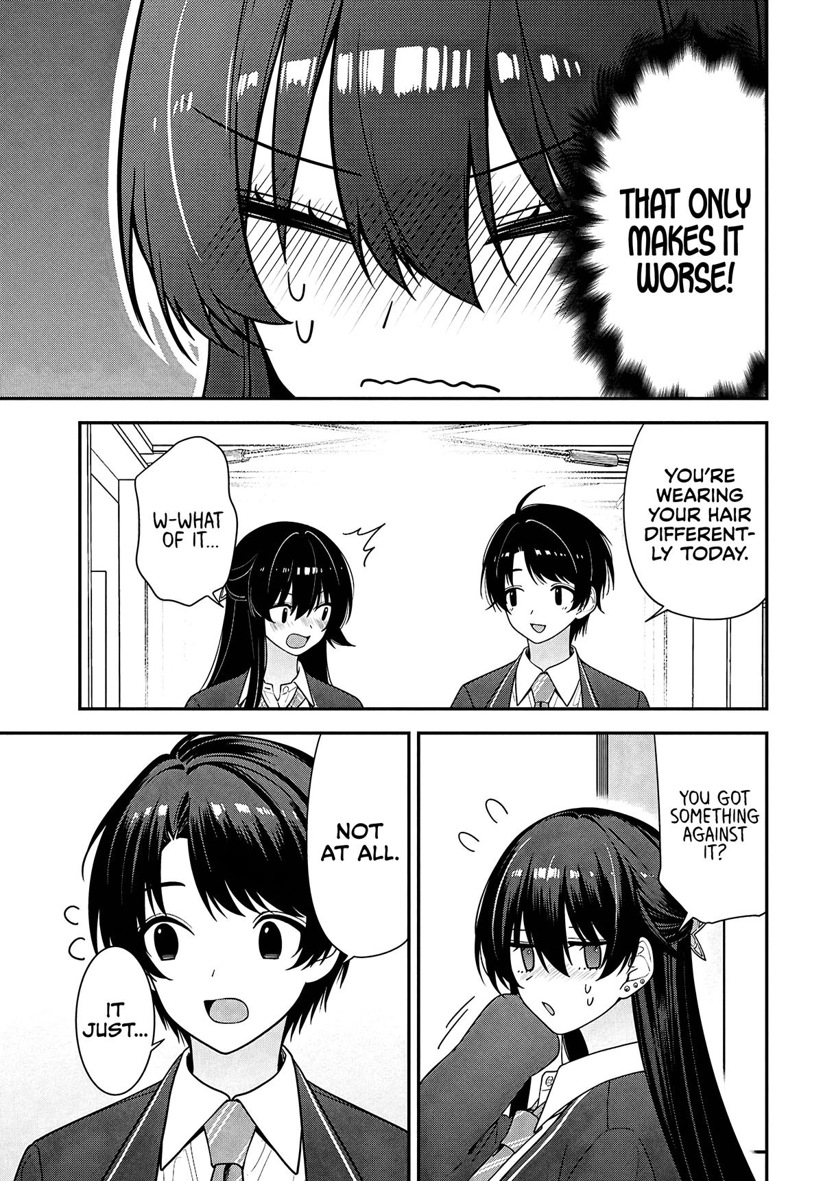 The Delinquent Shimizu-san Sitting Next to Me Has Dyed Her Hair Black Chapter 14 page 15 - 