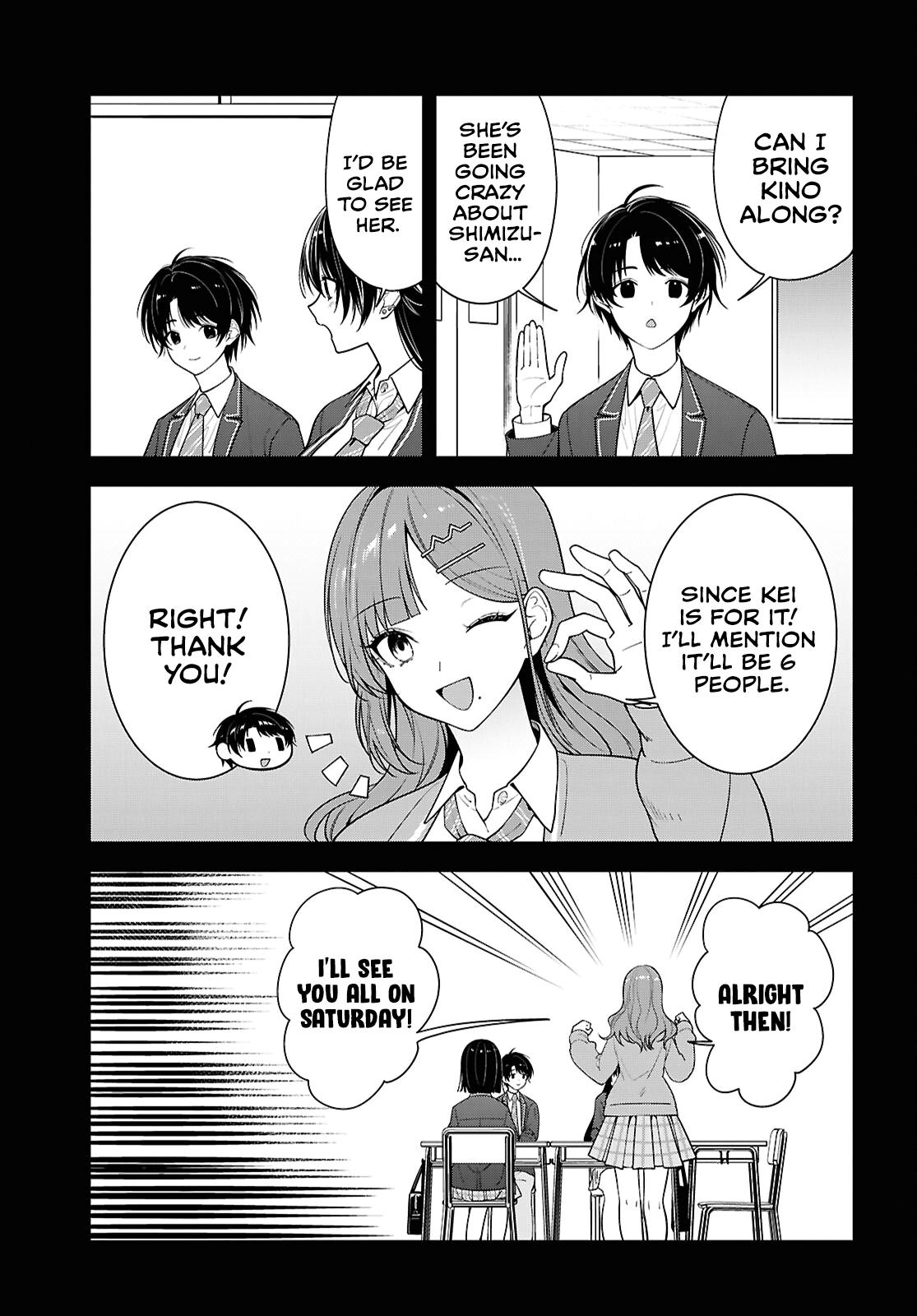 The Delinquent Shimizu-san Sitting Next to Me Has Dyed Her Hair Black Chapter 18 page 3 - 