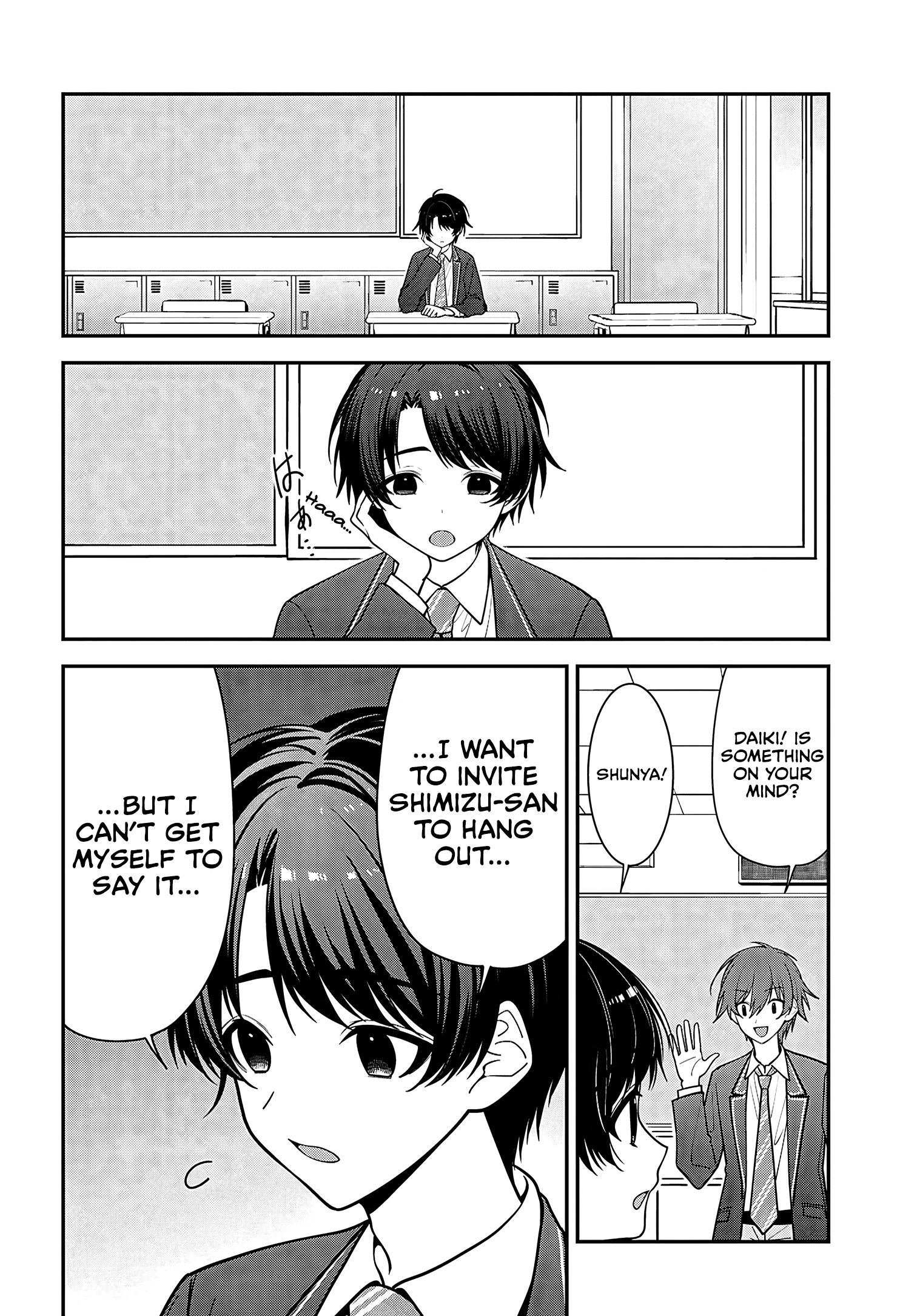 The Delinquent Shimizu-san Sitting Next to Me Has Dyed Her Hair Black Chapter 19 page 4 - 