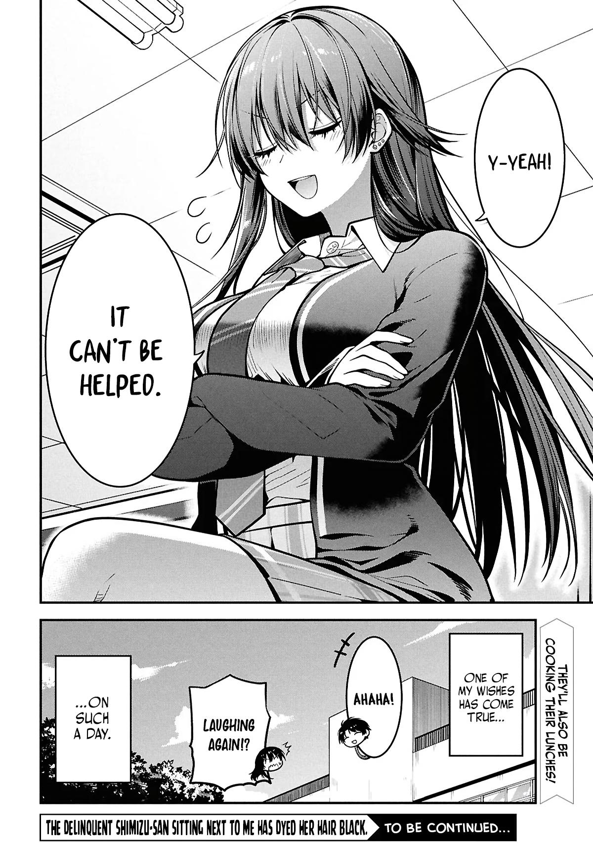 The Delinquent Shimizu-san Sitting Next to Me Has Dyed Her Hair Black Chapter 2 page 34 - 
