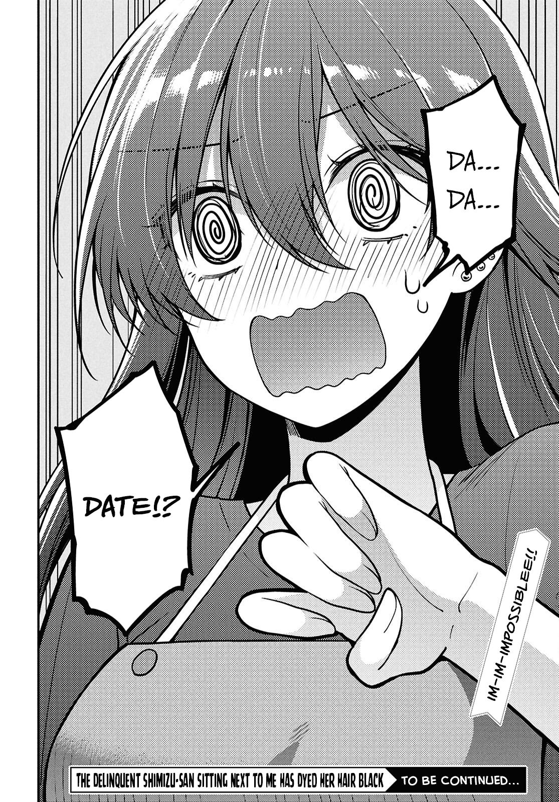 The Delinquent Shimizu-san Sitting Next to Me Has Dyed Her Hair Black Chapter 4 page 30 - 