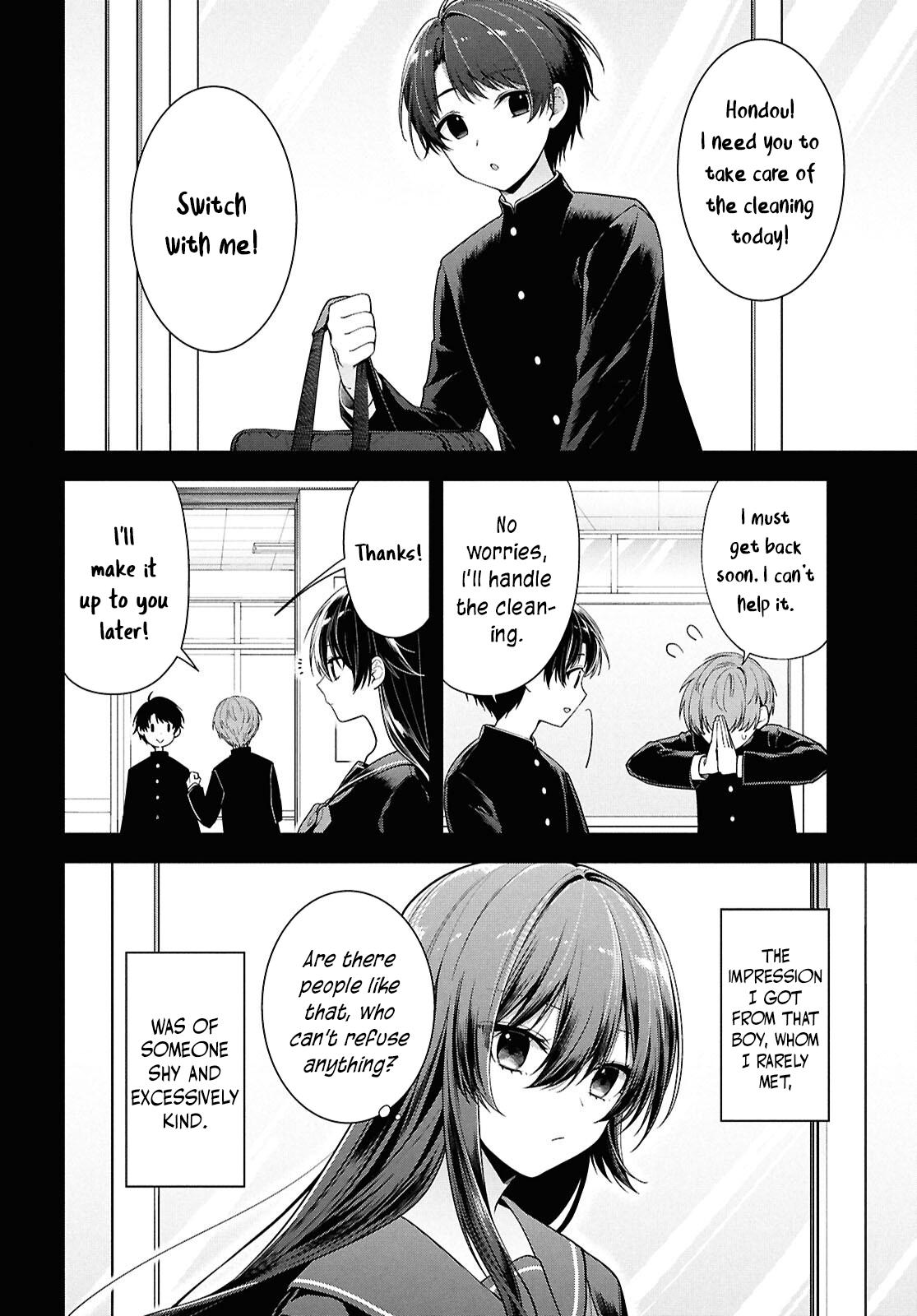 The Delinquent Shimizu-san Sitting Next to Me Has Dyed Her Hair Black Chapter 4 page 8 - 