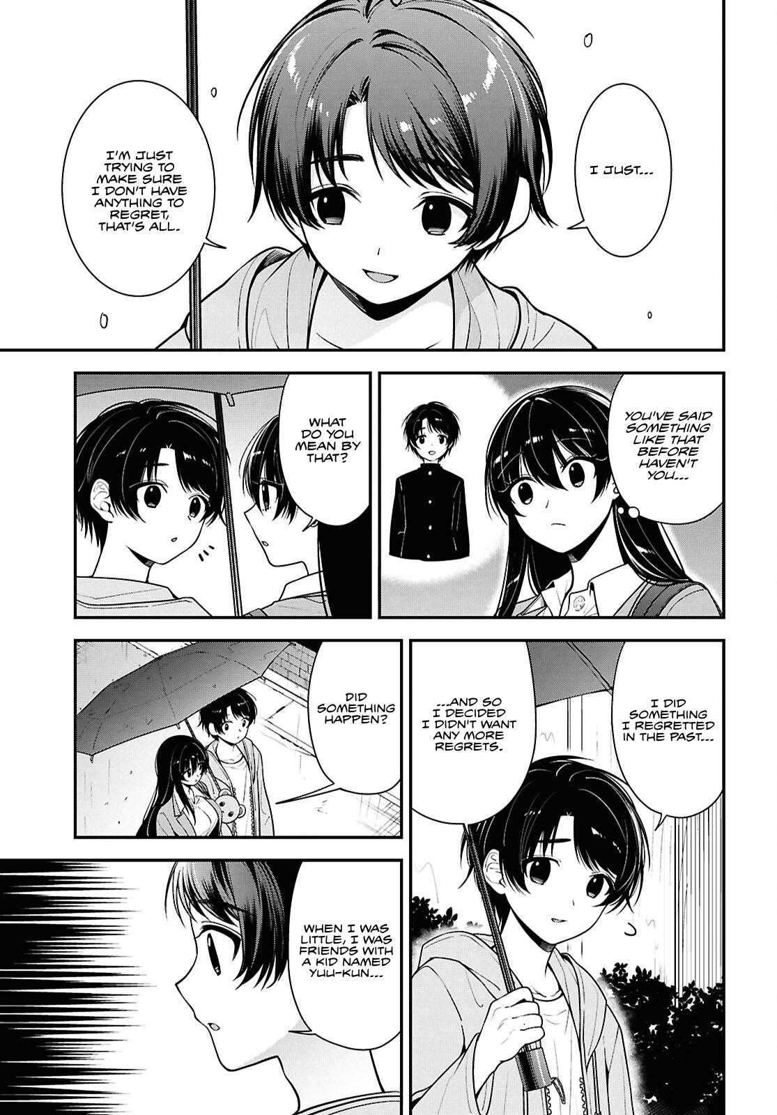 The Delinquent Shimizu-san Sitting Next to Me Has Dyed Her Hair Black Chapter 8.1 page 16 - 