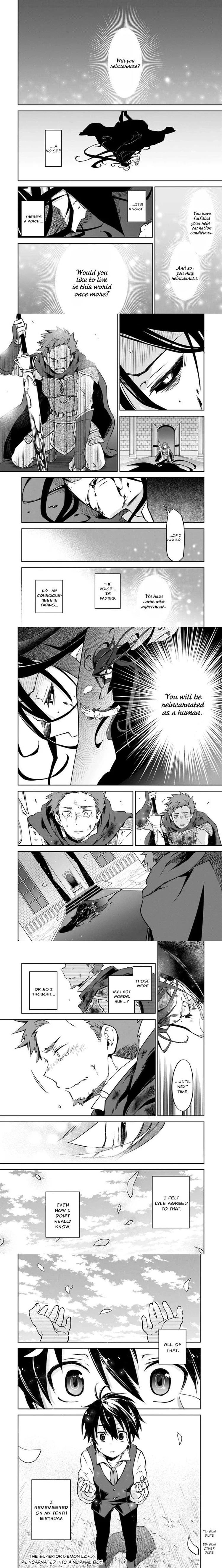 The Demon King of the Frontier Life, Reincarnated to Become the Strongest Mage Chapter 1 page 4 - 