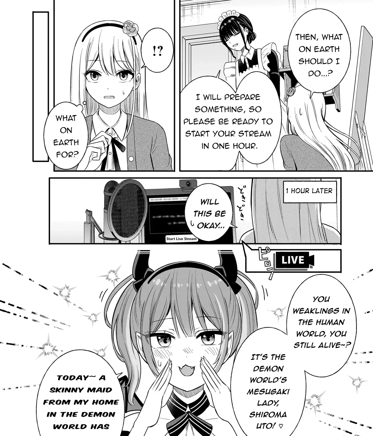 The Demon Princess Vtuber is Conquered by Her Maid