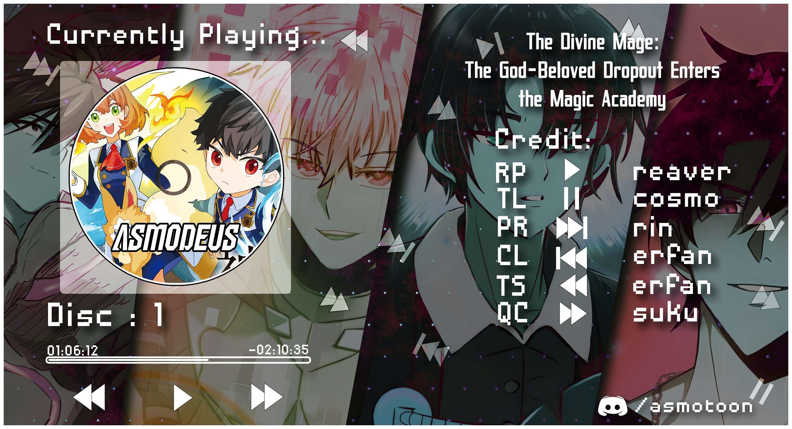 The Divine Mage: The God-Beloved Dropout Enters the Magic Academy Chapter 1 page 1 - 