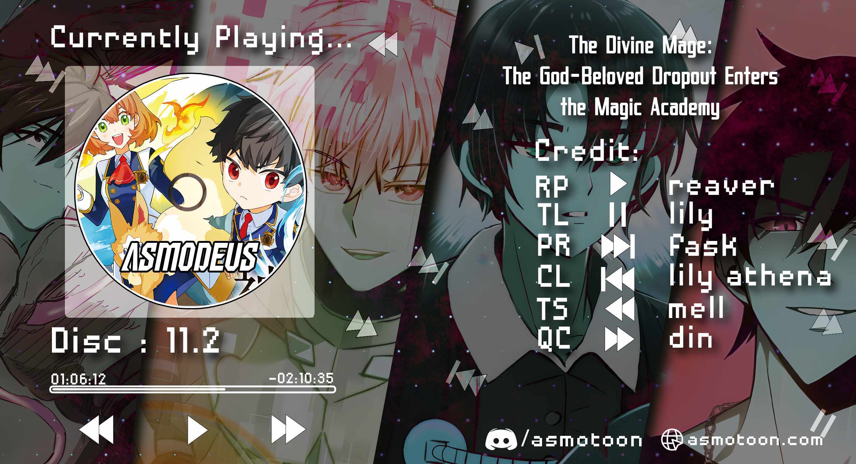 The Divine Mage: The God-Beloved Dropout Enters the Magic Academy Chapter 11.2 page 1 - 