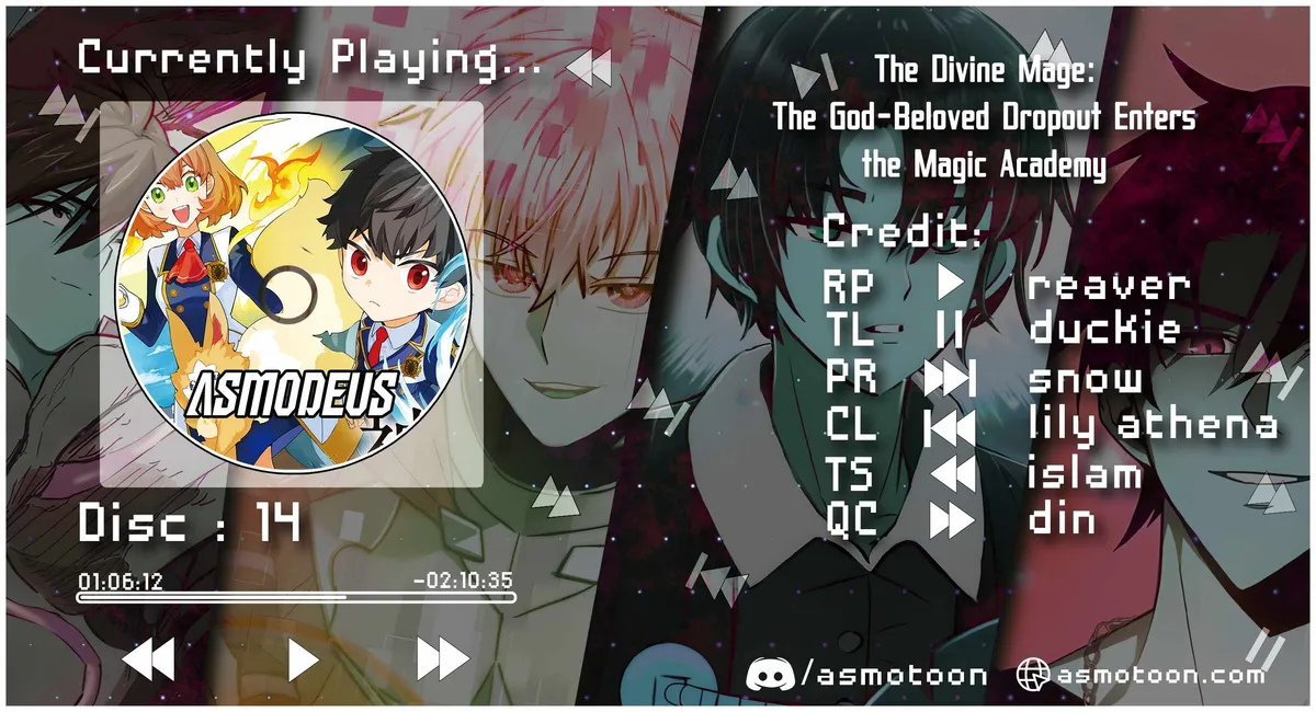 The Divine Mage: The God-Beloved Dropout Enters the Magic Academy Chapter 14 page 1 - 