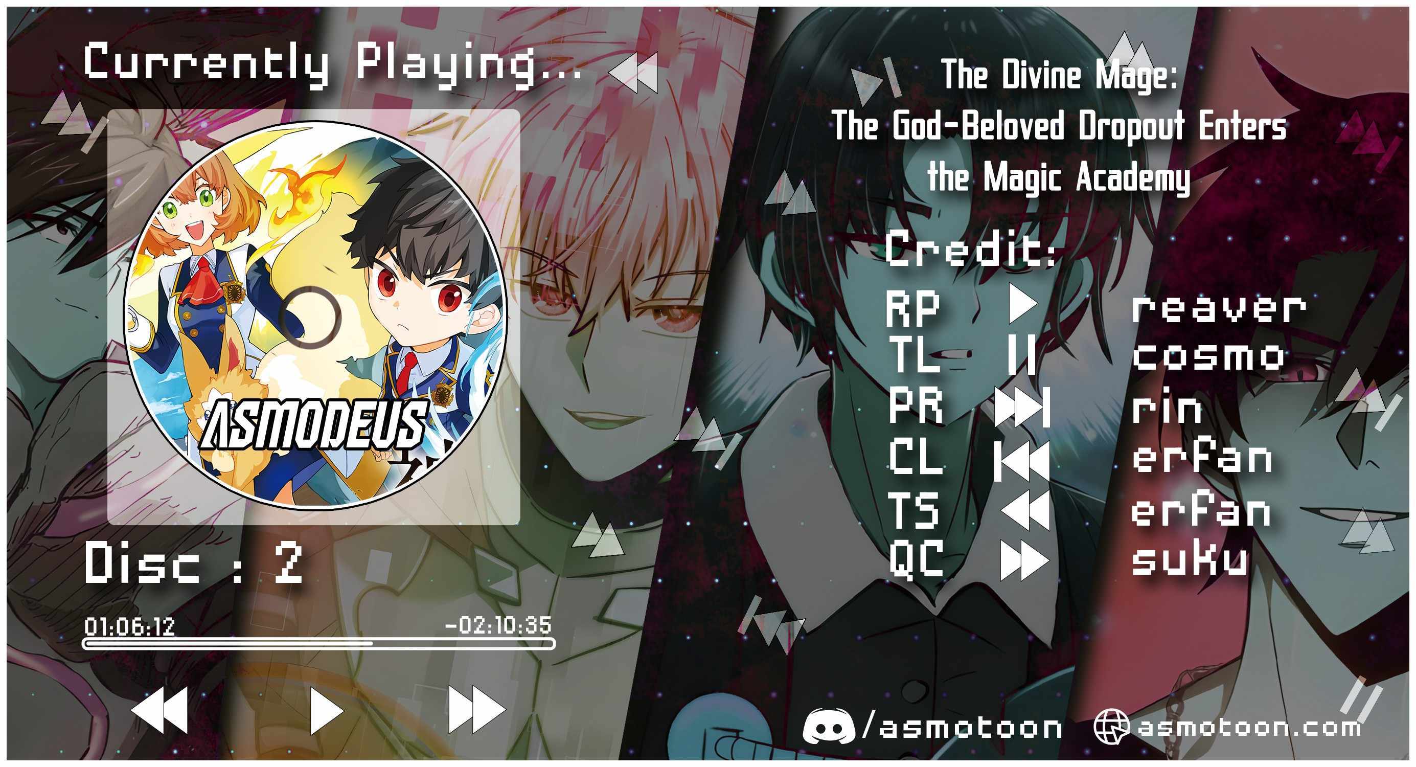 The Divine Mage: The God-Beloved Dropout Enters the Magic Academy Chapter 2 page 1 - 