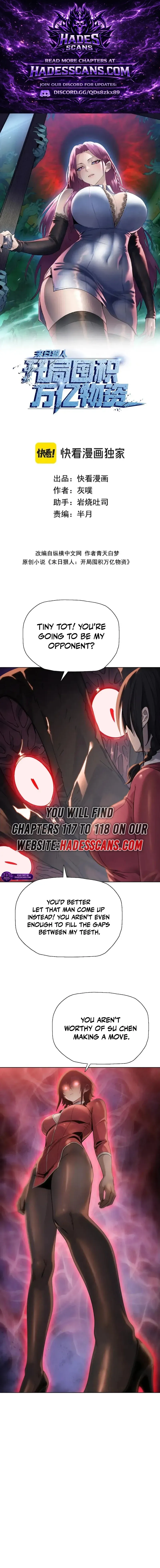 The doomsday ruthless man: hoarding trillions of supplies at the beginning Chapter 118 page 1 - 
