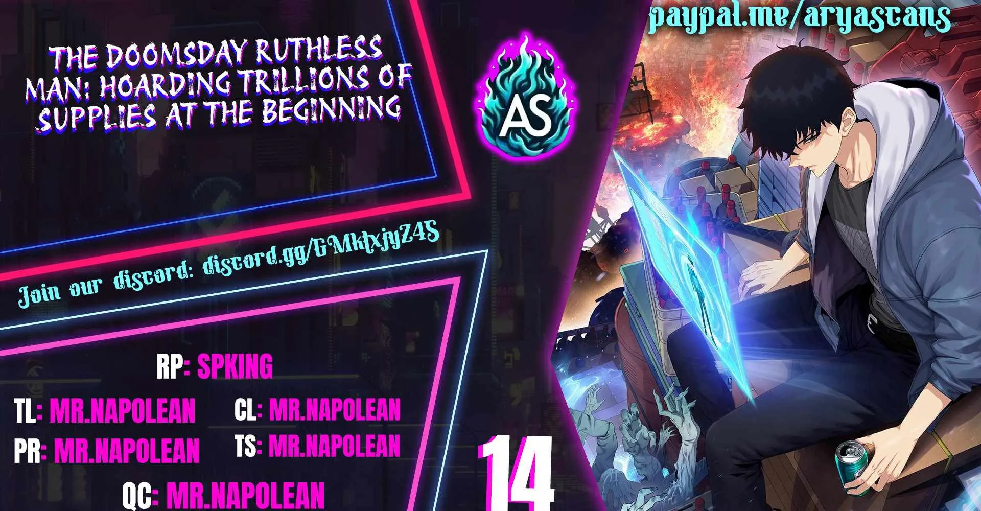 The doomsday ruthless man: hoarding trillions of supplies at the beginning Chapter 14 page 1 - 
