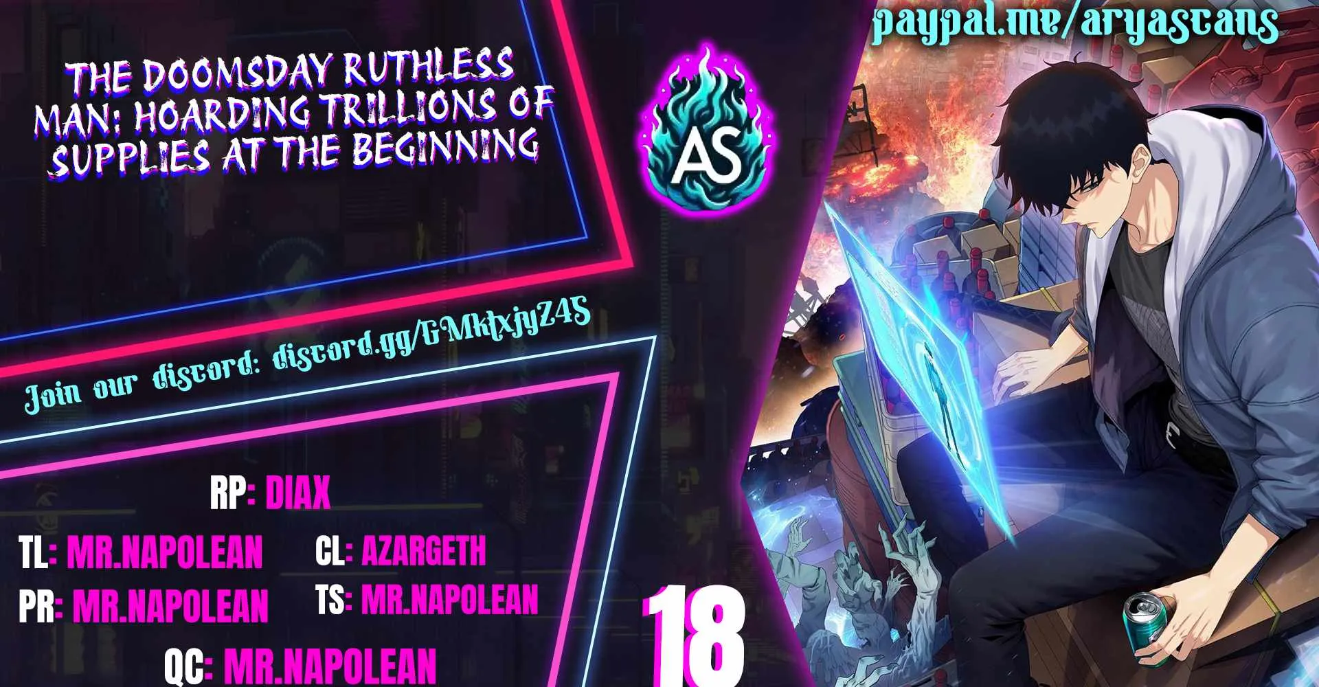 The doomsday ruthless man: hoarding trillions of supplies at the beginning Chapter 18 page 1 - 