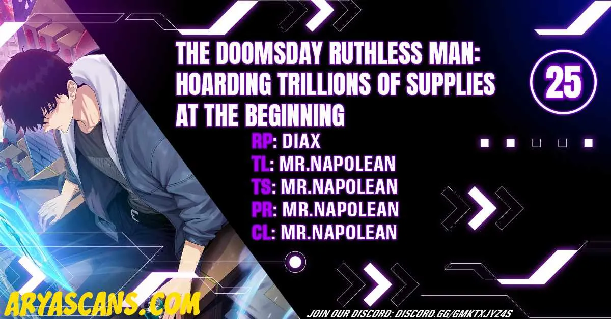 The doomsday ruthless man: hoarding trillions of supplies at the beginning Chapter 25 page 1 - 