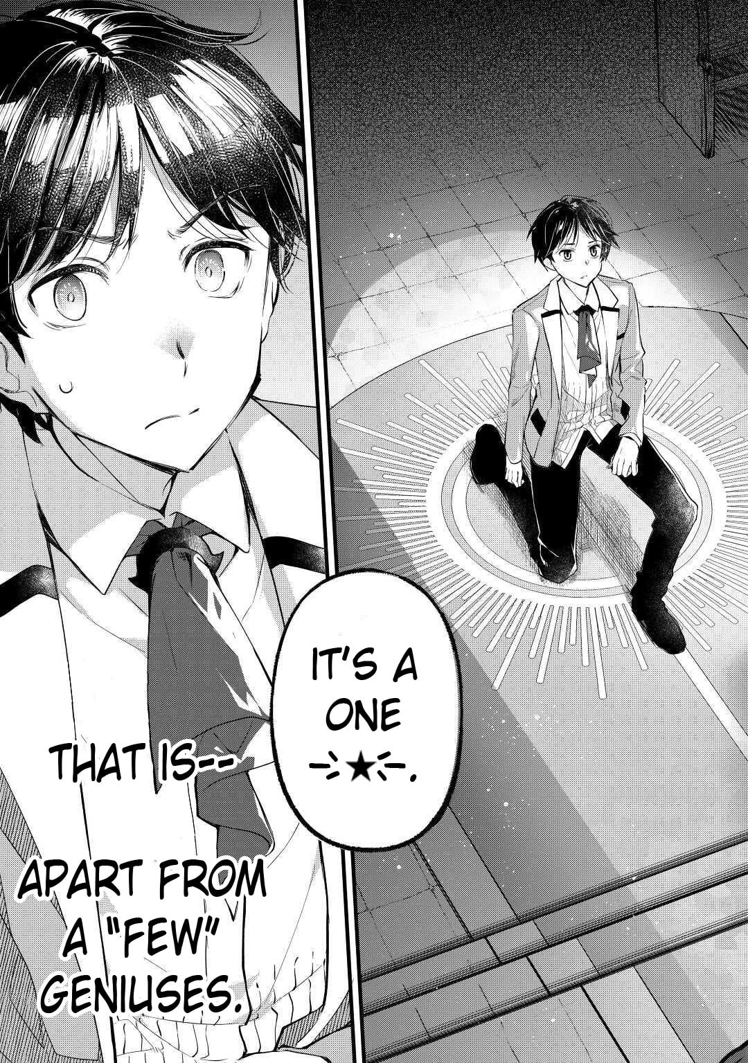 The Dropout 1☆ Magician Unconsciously Uses Cheats Today as Well Chapter 1 page 4 - 