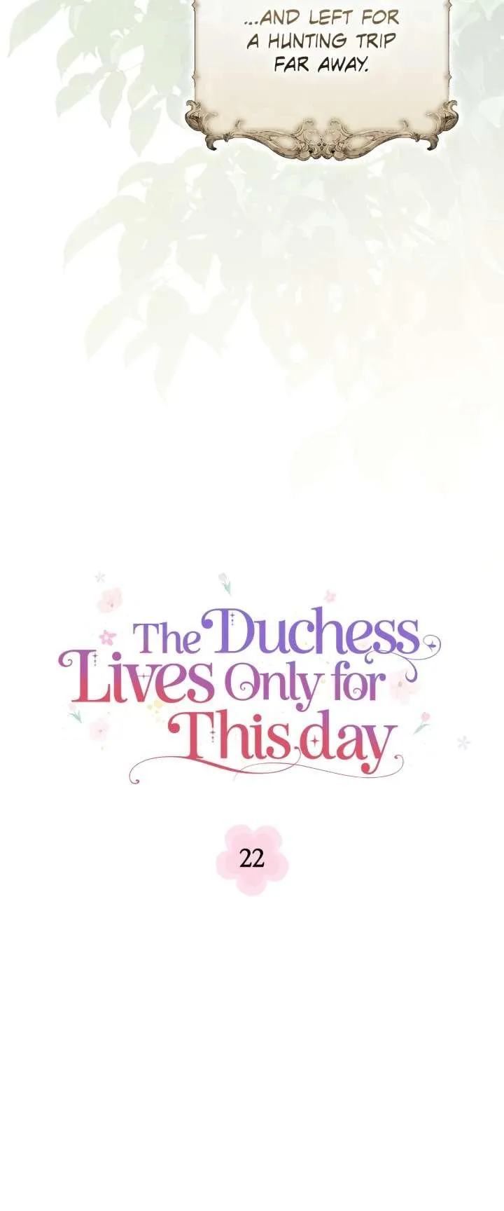 The Duchess Lives Only for This Day Chapter 22 page 18 - 