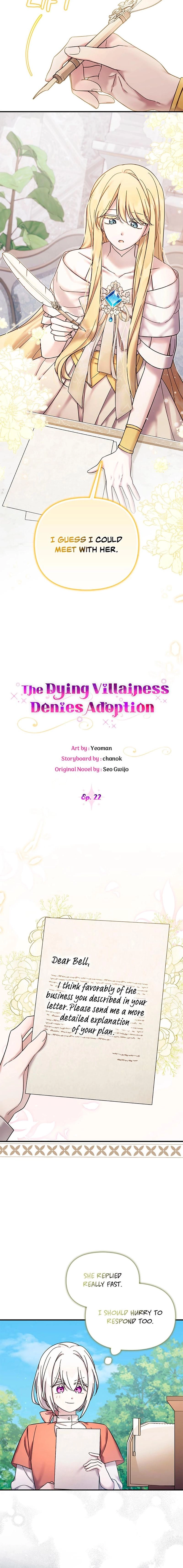 The Dying Villainess Denies Adoption Chapter 22 page 2 - 