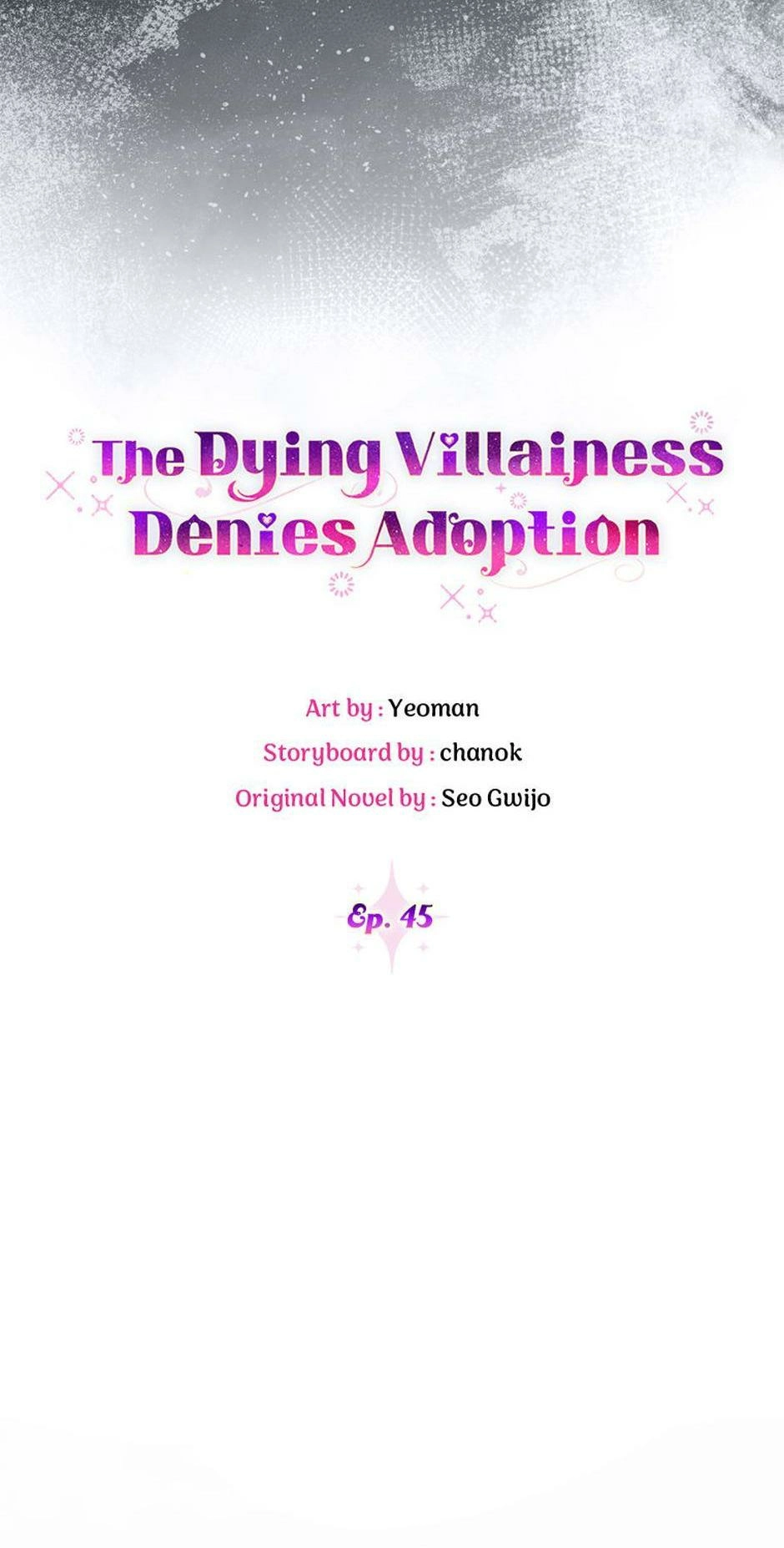 The Dying Villainess Denies Adoption Chapter 45 page 50 - 