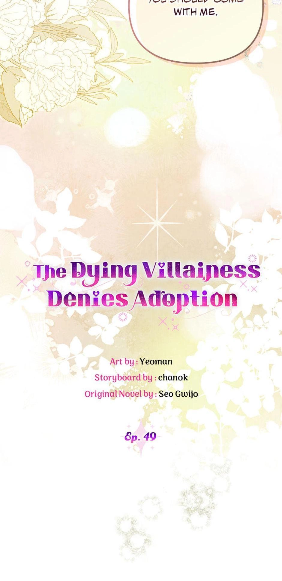 The Dying Villainess Denies Adoption Chapter 49 page 31 - 