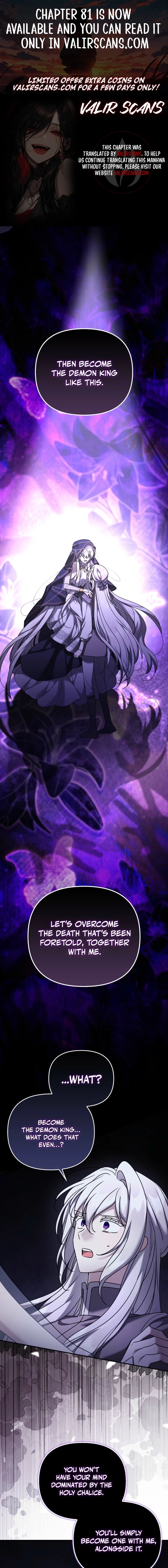 The Dying Villainess Denies Adoption Chapter 79 page 1 - 