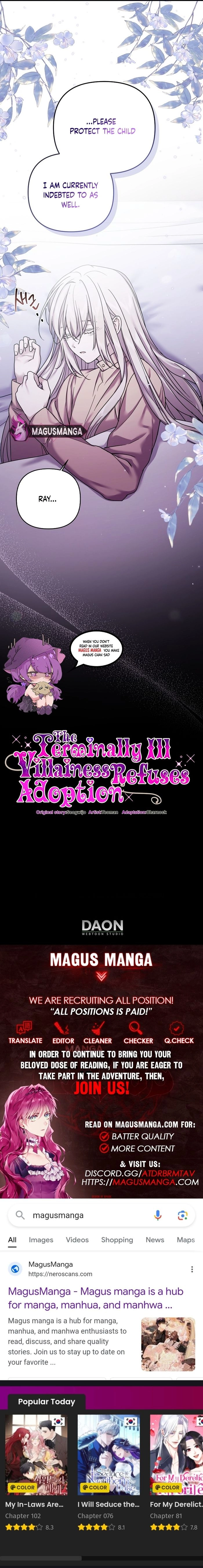 The Dying Villainess Denies Adoption Chapter 9 page 13 - 